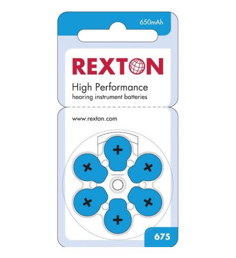 Baterije za slušni aparat Rexton 675