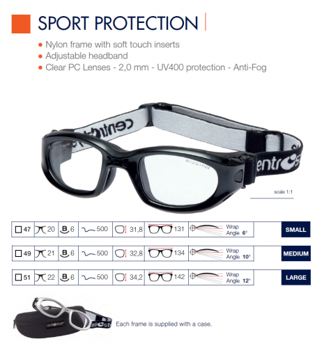 Sportske dioptrijske naočale s trakom 