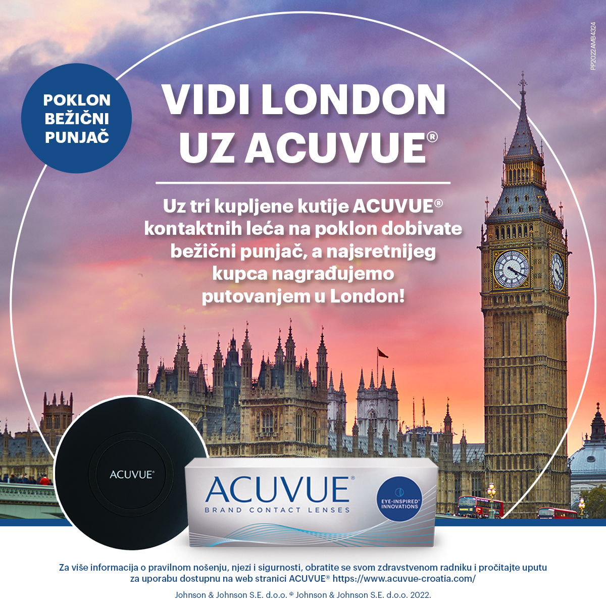 Nagradna igra 'VIDI LONDON UZ ACUVUE'